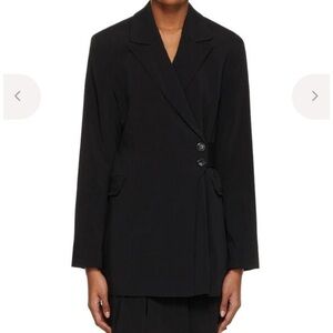 Ganni Elegant Black Blazer